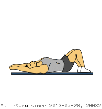 Crunches Hands Overhead (animated) (in Core exercises animations)