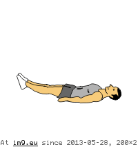 Double Leg Raise (animated) (in Core exercises animations)