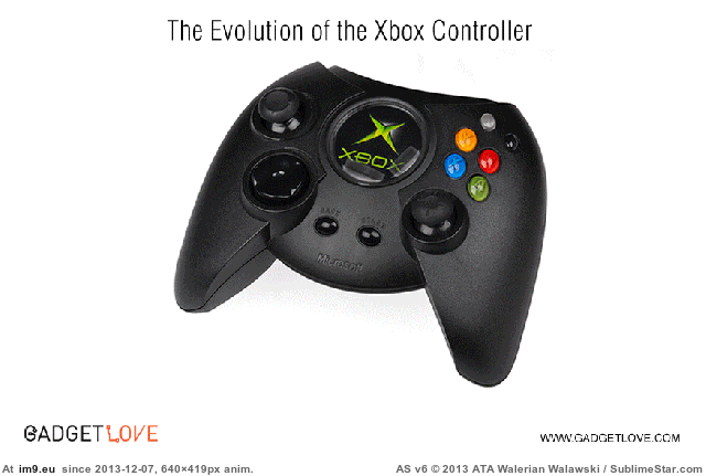 [Gaming] Evolution of the Xbox controller (in My r/GAMING favs)