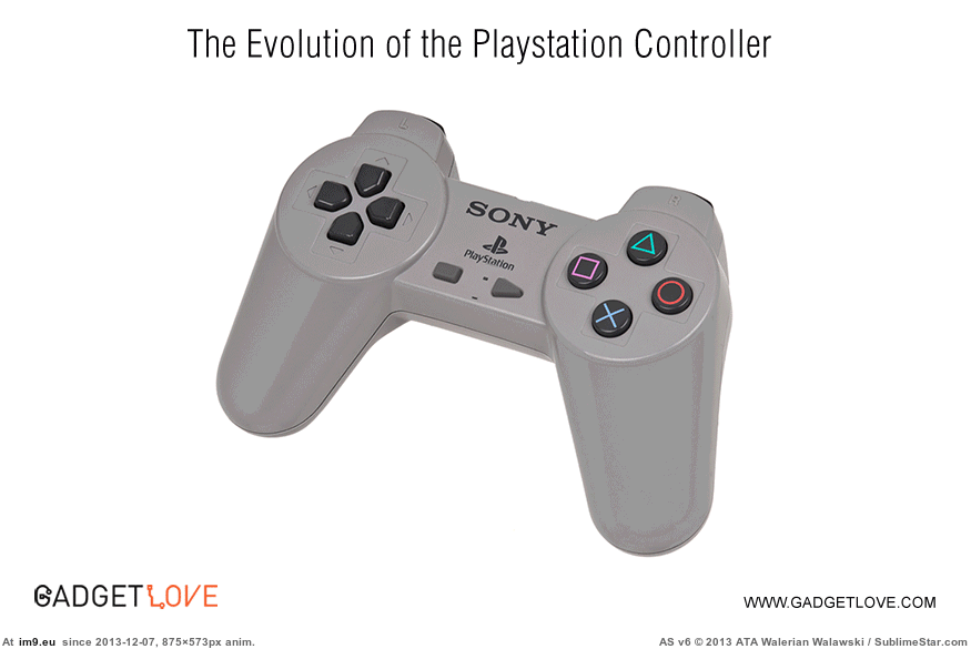 [Gaming] The Evolution of the Playstation Controller (in My r/GAMING favs)