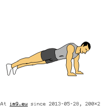 Plankpositionwithkneein (animated) (in Core exercises animations)