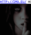 Shhh (in Evil, dark GIF's - avatars and horrors)