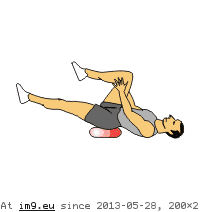 #Animated #Leg #Sissel #Stretch1 #Single #Sitfit Single Leg Stretch1 With Sissel Sitfit (animated) GIF (Изображение из альбом Core exercises animations))