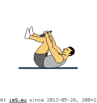 Stick Crunch (animated) (in Core exercises animations)