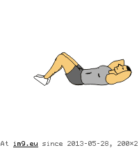 Suitcase Crunch (animated) (in Core exercises animations)