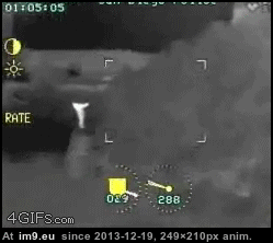 [Wtf] Suicide by shotgun captured by helicopter FLIR camera. (in My r/WTF favs)